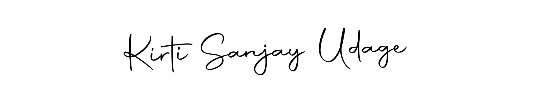 This is the best signature style for the Kirti Sanjay Udage name. Also you like these signature font (Autography-DOLnW). Mix name signature. Kirti Sanjay Udage signature style 10 images and pictures png