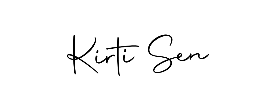 Create a beautiful signature design for name Kirti Sen. With this signature (Autography-DOLnW) fonts, you can make a handwritten signature for free. Kirti Sen signature style 10 images and pictures png