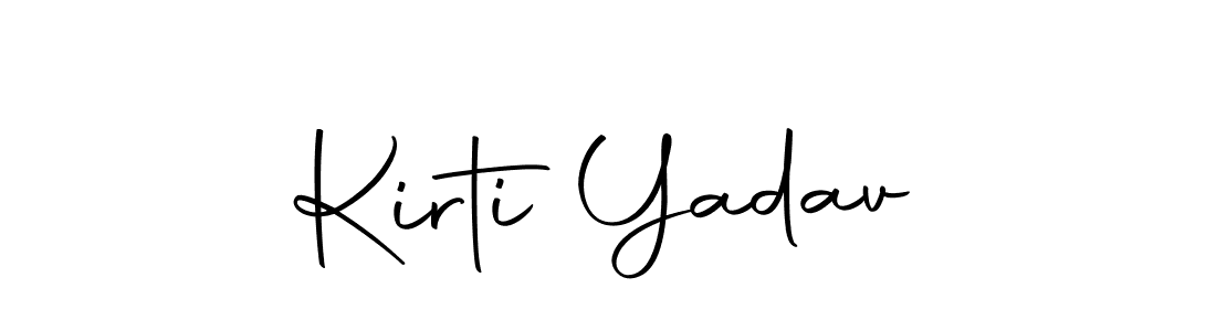 Make a short Kirti Yadav signature style. Manage your documents anywhere anytime using Autography-DOLnW. Create and add eSignatures, submit forms, share and send files easily. Kirti Yadav signature style 10 images and pictures png