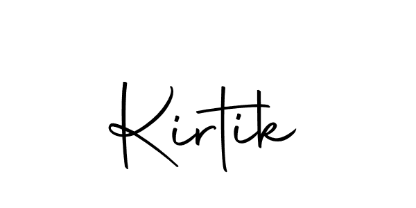How to make Kirtik signature? Autography-DOLnW is a professional autograph style. Create handwritten signature for Kirtik name. Kirtik signature style 10 images and pictures png