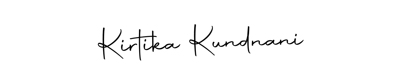 Create a beautiful signature design for name Kirtika Kundnani. With this signature (Autography-DOLnW) fonts, you can make a handwritten signature for free. Kirtika Kundnani signature style 10 images and pictures png