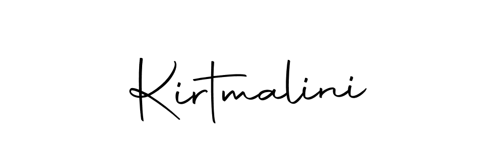 Design your own signature with our free online signature maker. With this signature software, you can create a handwritten (Autography-DOLnW) signature for name Kirtmalini. Kirtmalini signature style 10 images and pictures png