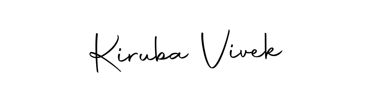 Similarly Autography-DOLnW is the best handwritten signature design. Signature creator online .You can use it as an online autograph creator for name Kiruba Vivek. Kiruba Vivek signature style 10 images and pictures png