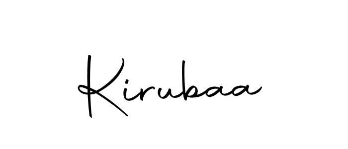 Use a signature maker to create a handwritten signature online. With this signature software, you can design (Autography-DOLnW) your own signature for name Kirubaa. Kirubaa signature style 10 images and pictures png