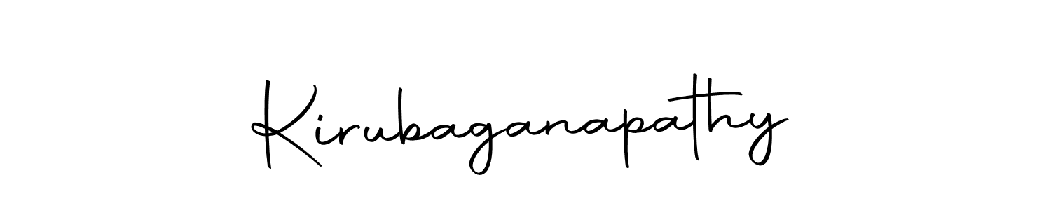 You can use this online signature creator to create a handwritten signature for the name Kirubaganapathy. This is the best online autograph maker. Kirubaganapathy signature style 10 images and pictures png