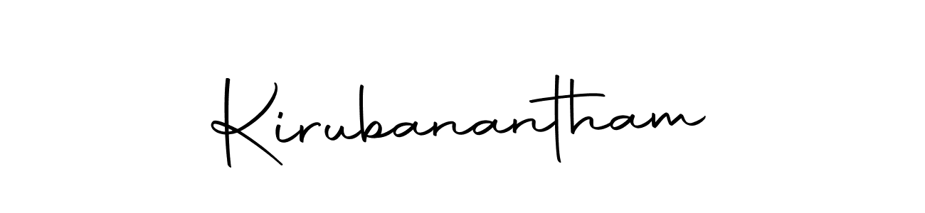 How to make Kirubanantham name signature. Use Autography-DOLnW style for creating short signs online. This is the latest handwritten sign. Kirubanantham signature style 10 images and pictures png