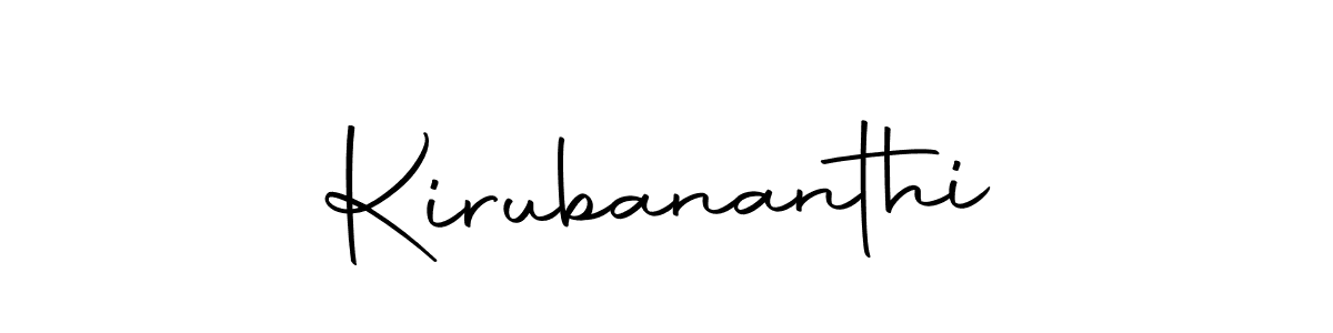 You should practise on your own different ways (Autography-DOLnW) to write your name (Kirubananthi) in signature. don't let someone else do it for you. Kirubananthi signature style 10 images and pictures png