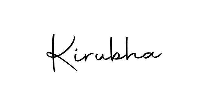 Kirubha stylish signature style. Best Handwritten Sign (Autography-DOLnW) for my name. Handwritten Signature Collection Ideas for my name Kirubha. Kirubha signature style 10 images and pictures png