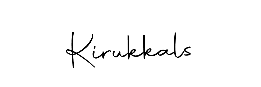 Kirukkals stylish signature style. Best Handwritten Sign (Autography-DOLnW) for my name. Handwritten Signature Collection Ideas for my name Kirukkals. Kirukkals signature style 10 images and pictures png