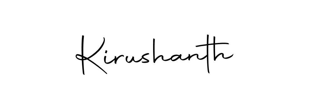Also we have Kirushanth name is the best signature style. Create professional handwritten signature collection using Autography-DOLnW autograph style. Kirushanth signature style 10 images and pictures png