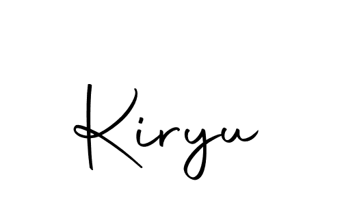 How to make Kiryu signature? Autography-DOLnW is a professional autograph style. Create handwritten signature for Kiryu name. Kiryu signature style 10 images and pictures png