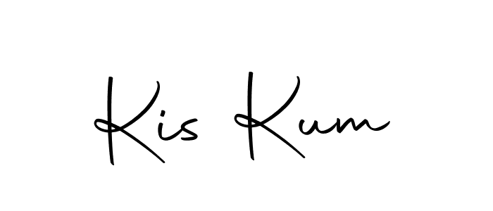 You should practise on your own different ways (Autography-DOLnW) to write your name (Kis Kum) in signature. don't let someone else do it for you. Kis Kum signature style 10 images and pictures png