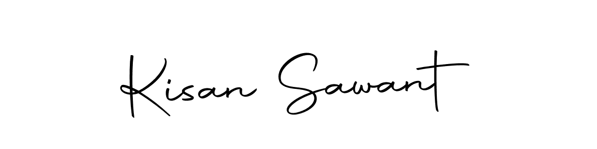Design your own signature with our free online signature maker. With this signature software, you can create a handwritten (Autography-DOLnW) signature for name Kisan Sawant. Kisan Sawant signature style 10 images and pictures png