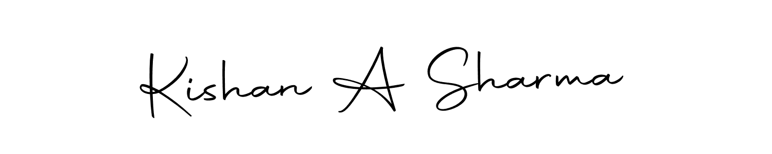 How to make Kishan A Sharma signature? Autography-DOLnW is a professional autograph style. Create handwritten signature for Kishan A Sharma name. Kishan A Sharma signature style 10 images and pictures png