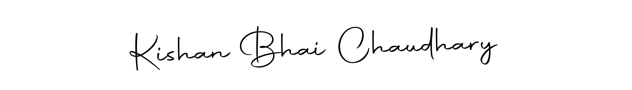 Design your own signature with our free online signature maker. With this signature software, you can create a handwritten (Autography-DOLnW) signature for name Kishan Bhai Chaudhary. Kishan Bhai Chaudhary signature style 10 images and pictures png