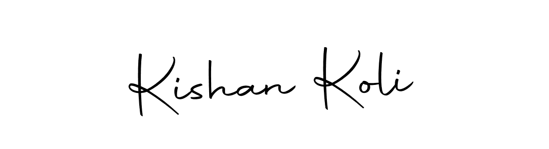 Make a beautiful signature design for name Kishan Koli. Use this online signature maker to create a handwritten signature for free. Kishan Koli signature style 10 images and pictures png