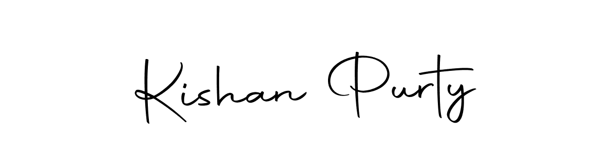 Kishan Purty stylish signature style. Best Handwritten Sign (Autography-DOLnW) for my name. Handwritten Signature Collection Ideas for my name Kishan Purty. Kishan Purty signature style 10 images and pictures png