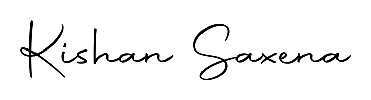 A stylish, flowing autograph style designed for name Kishan Saxena using Autography-DOLnW typography. Perfect for digital creative projects. Kishan Saxena signature style 10 images and pictures png