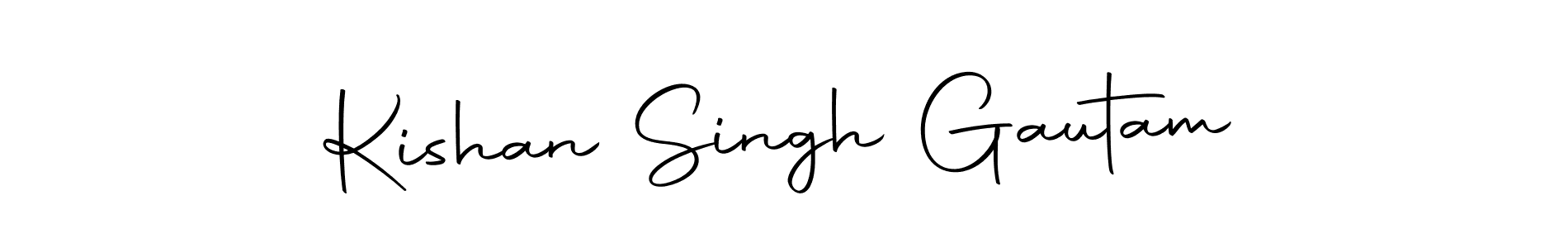 Design your own signature with our free online signature maker. With this signature software, you can create a handwritten (Autography-DOLnW) signature for name Kishan Singh Gautam. Kishan Singh Gautam signature style 10 images and pictures png