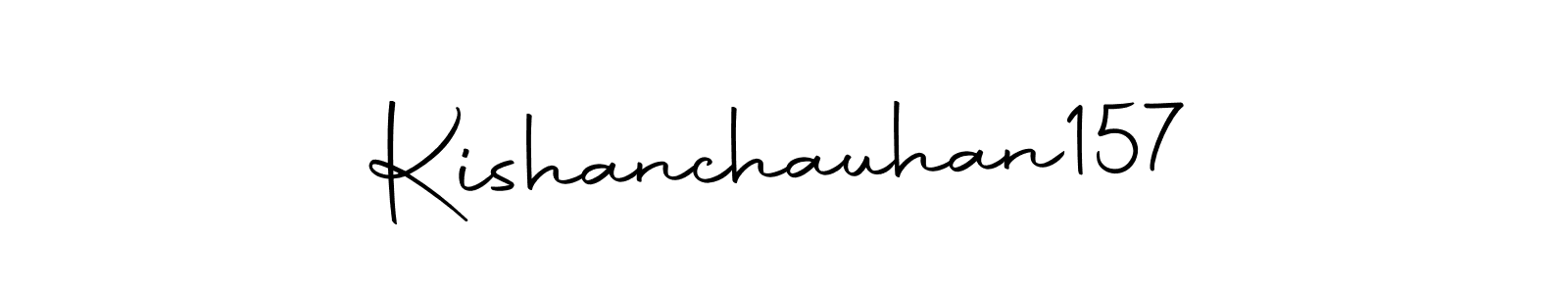 How to make Kishanchauhan157 name signature. Use Autography-DOLnW style for creating short signs online. This is the latest handwritten sign. Kishanchauhan157 signature style 10 images and pictures png