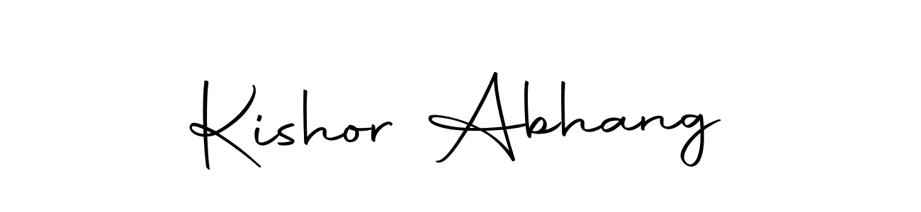 Kishor Abhang stylish signature style. Best Handwritten Sign (Autography-DOLnW) for my name. Handwritten Signature Collection Ideas for my name Kishor Abhang. Kishor Abhang signature style 10 images and pictures png