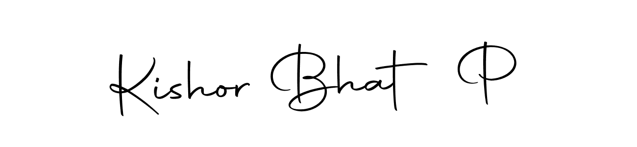 This is the best signature style for the Kishor Bhat P name. Also you like these signature font (Autography-DOLnW). Mix name signature. Kishor Bhat P signature style 10 images and pictures png