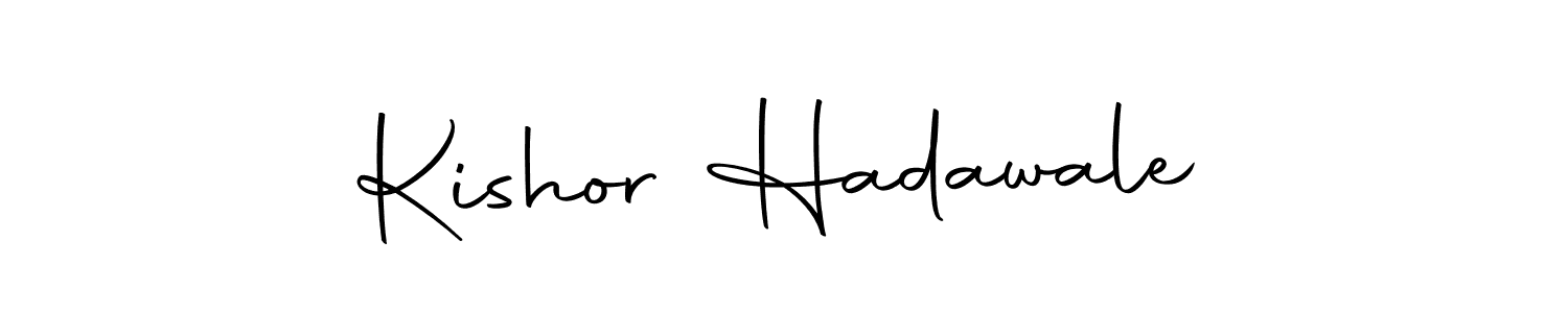 Make a short Kishor Hadawale signature style. Manage your documents anywhere anytime using Autography-DOLnW. Create and add eSignatures, submit forms, share and send files easily. Kishor Hadawale signature style 10 images and pictures png