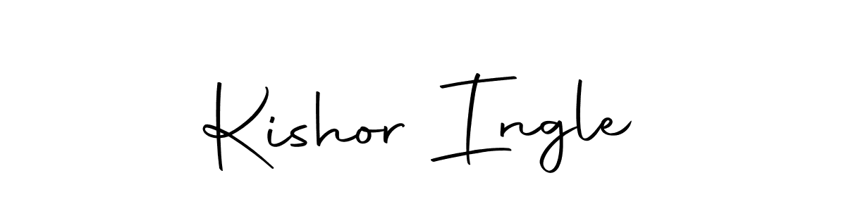 The best way (Autography-DOLnW) to make a short signature is to pick only two or three words in your name. The name Kishor Ingle include a total of six letters. For converting this name. Kishor Ingle signature style 10 images and pictures png