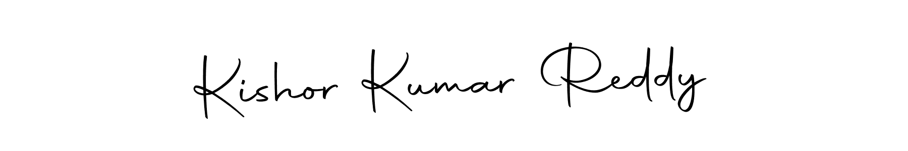 Make a beautiful signature design for name Kishor Kumar Reddy. With this signature (Autography-DOLnW) style, you can create a handwritten signature for free. Kishor Kumar Reddy signature style 10 images and pictures png