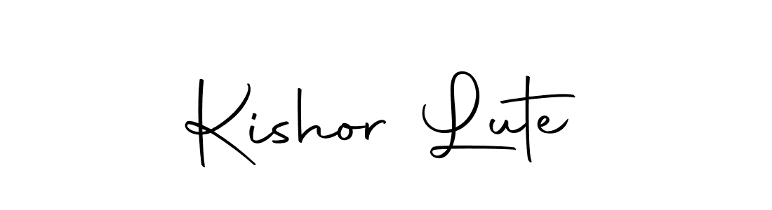 Use a signature maker to create a handwritten signature online. With this signature software, you can design (Autography-DOLnW) your own signature for name Kishor Lute. Kishor Lute signature style 10 images and pictures png