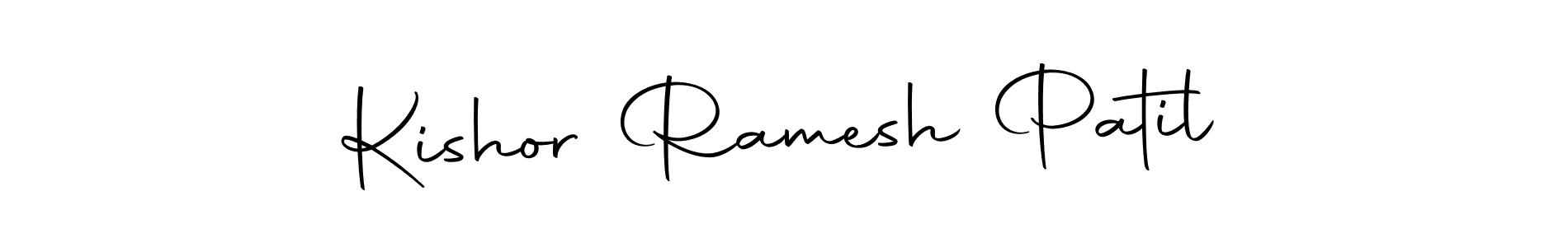 Kishor Ramesh Patil stylish signature style. Best Handwritten Sign (Autography-DOLnW) for my name. Handwritten Signature Collection Ideas for my name Kishor Ramesh Patil. Kishor Ramesh Patil signature style 10 images and pictures png