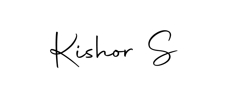 You can use this online signature creator to create a handwritten signature for the name Kishor S. This is the best online autograph maker. Kishor S signature style 10 images and pictures png