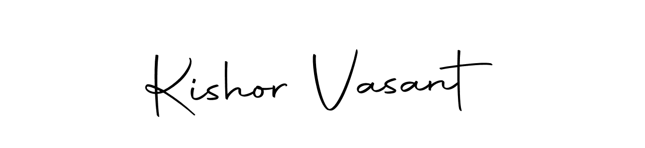 Kishor Vasant stylish signature style. Best Handwritten Sign (Autography-DOLnW) for my name. Handwritten Signature Collection Ideas for my name Kishor Vasant. Kishor Vasant signature style 10 images and pictures png
