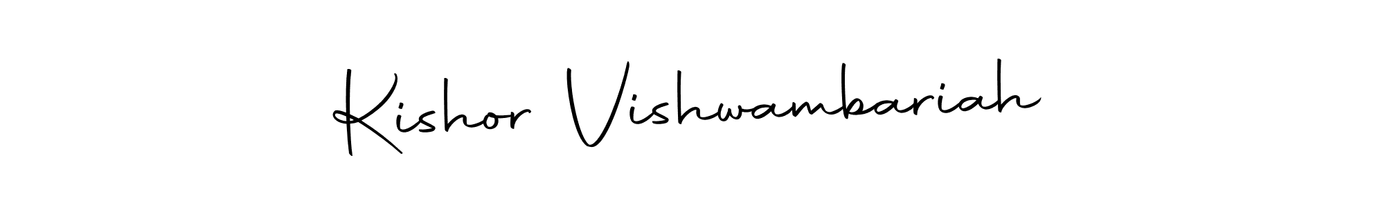 Make a beautiful signature design for name Kishor Vishwambariah. Use this online signature maker to create a handwritten signature for free. Kishor Vishwambariah signature style 10 images and pictures png