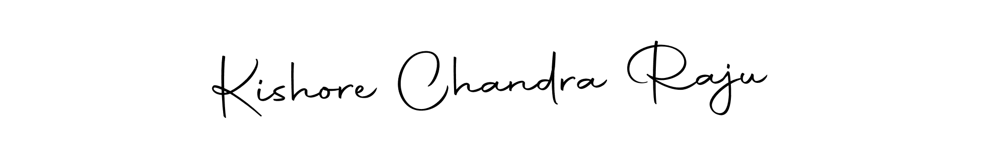 You can use this online signature creator to create a handwritten signature for the name Kishore Chandra Raju. This is the best online autograph maker. Kishore Chandra Raju signature style 10 images and pictures png