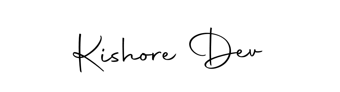 Use a signature maker to create a handwritten signature online. With this signature software, you can design (Autography-DOLnW) your own signature for name Kishore Dev. Kishore Dev signature style 10 images and pictures png