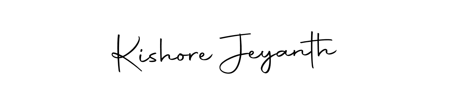 Create a beautiful signature design for name Kishore Jeyanth. With this signature (Autography-DOLnW) fonts, you can make a handwritten signature for free. Kishore Jeyanth signature style 10 images and pictures png