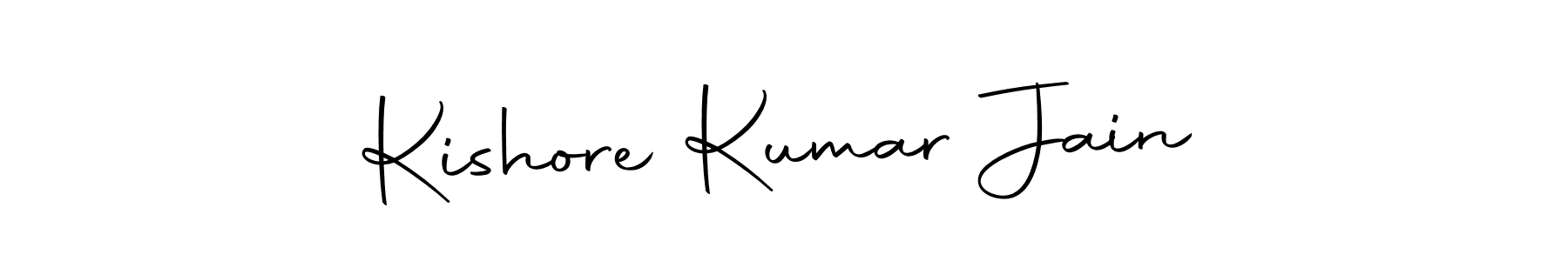 Design your own signature with our free online signature maker. With this signature software, you can create a handwritten (Autography-DOLnW) signature for name Kishore Kumar Jain. Kishore Kumar Jain signature style 10 images and pictures png