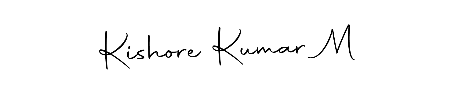 Make a short Kishore Kumar M signature style. Manage your documents anywhere anytime using Autography-DOLnW. Create and add eSignatures, submit forms, share and send files easily. Kishore Kumar M signature style 10 images and pictures png