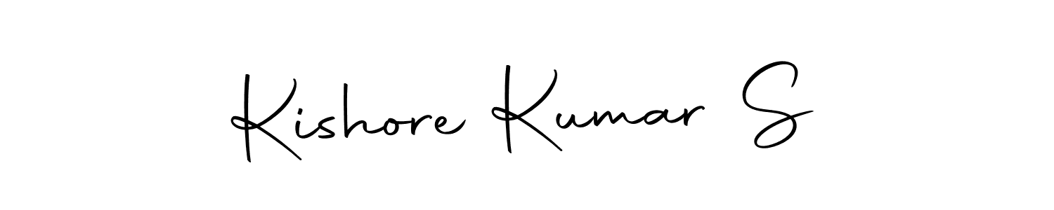 Make a beautiful signature design for name Kishore Kumar S. With this signature (Autography-DOLnW) style, you can create a handwritten signature for free. Kishore Kumar S signature style 10 images and pictures png