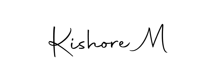 Similarly Autography-DOLnW is the best handwritten signature design. Signature creator online .You can use it as an online autograph creator for name Kishore M. Kishore M signature style 10 images and pictures png