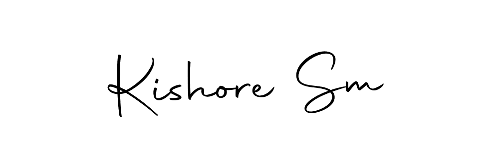 Similarly Autography-DOLnW is the best handwritten signature design. Signature creator online .You can use it as an online autograph creator for name Kishore Sm. Kishore Sm signature style 10 images and pictures png