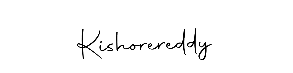 Create a beautiful signature design for name Kishorereddy. With this signature (Autography-DOLnW) fonts, you can make a handwritten signature for free. Kishorereddy signature style 10 images and pictures png