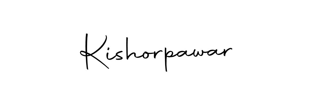Make a beautiful signature design for name Kishorpawar. With this signature (Autography-DOLnW) style, you can create a handwritten signature for free. Kishorpawar signature style 10 images and pictures png