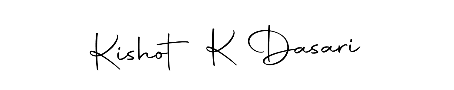 How to make Kishot K Dasari signature? Autography-DOLnW is a professional autograph style. Create handwritten signature for Kishot K Dasari name. Kishot K Dasari signature style 10 images and pictures png