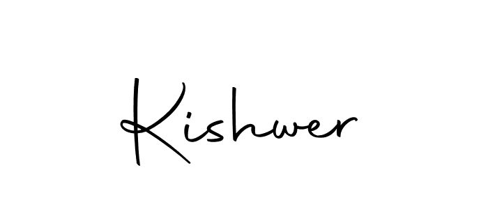 Design your own signature with our free online signature maker. With this signature software, you can create a handwritten (Autography-DOLnW) signature for name Kishwer. Kishwer signature style 10 images and pictures png