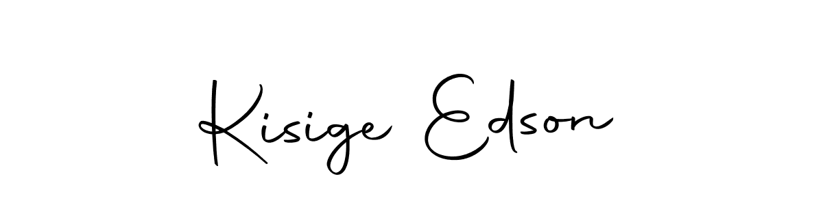 The best way (Autography-DOLnW) to make a short signature is to pick only two or three words in your name. The name Kisige Edson include a total of six letters. For converting this name. Kisige Edson signature style 10 images and pictures png