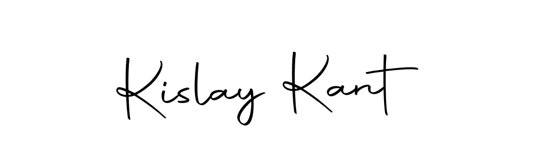 Use a signature maker to create a handwritten signature online. With this signature software, you can design (Autography-DOLnW) your own signature for name Kislay Kant. Kislay Kant signature style 10 images and pictures png