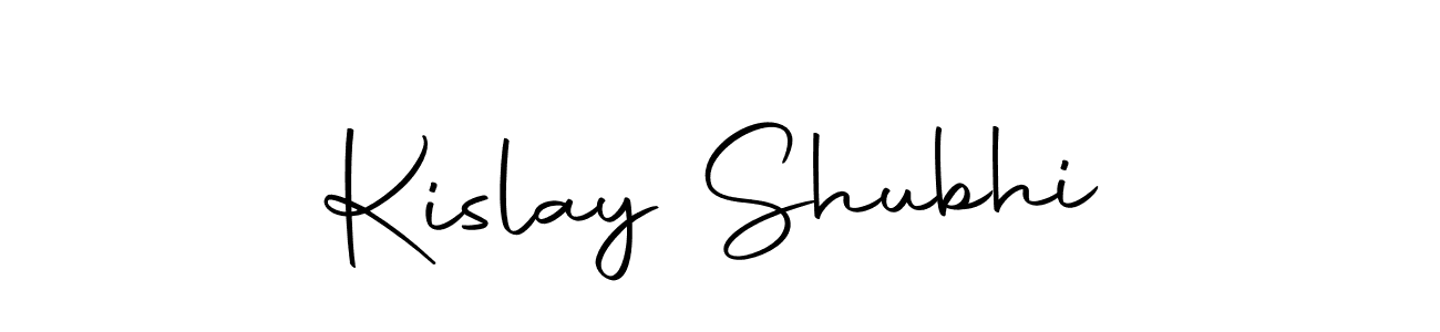 Use a signature maker to create a handwritten signature online. With this signature software, you can design (Autography-DOLnW) your own signature for name Kislay Shubhi. Kislay Shubhi signature style 10 images and pictures png