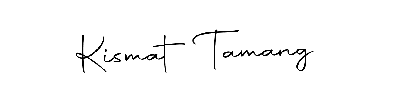 How to make Kismat Tamang name signature. Use Autography-DOLnW style for creating short signs online. This is the latest handwritten sign. Kismat Tamang signature style 10 images and pictures png